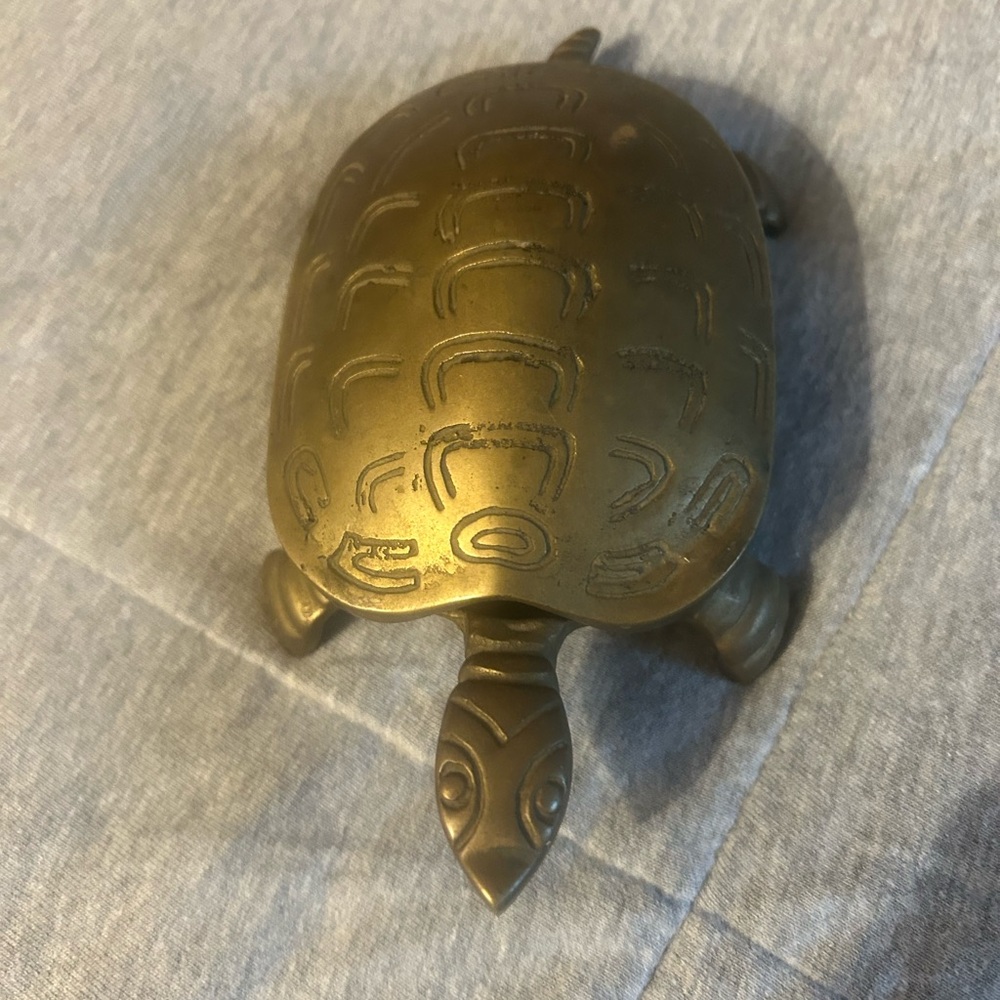 Brass Turtle Decorative trinket box